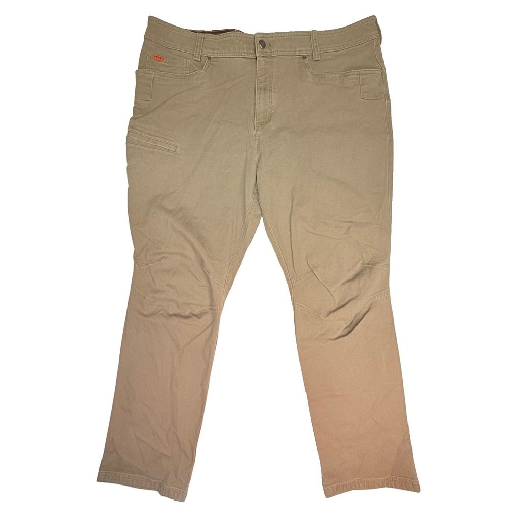 BRUNT Torra Work Pants Men's 42x34 Khaki Stretch Utility Workwear
